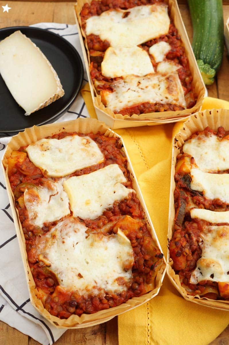 Ricetta Panibois: Lasagne di lenticchie, zucchine e manchego