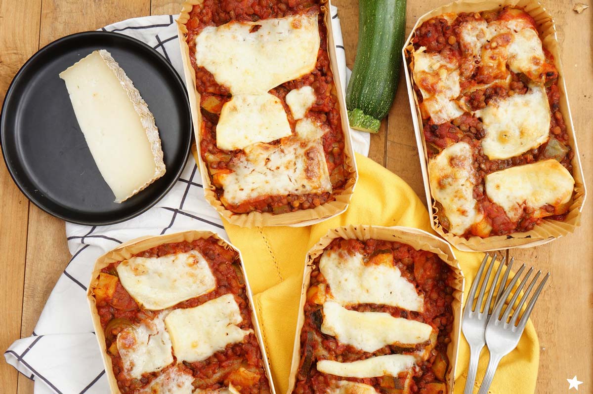 Ricetta Panibois: Lasagne di lenticchie, zucchine e manchego