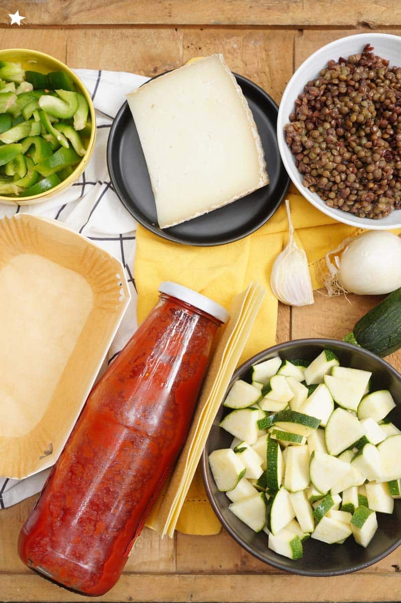 Ricetta Panibois: Lasagne di lenticchie, zucchine e manchego