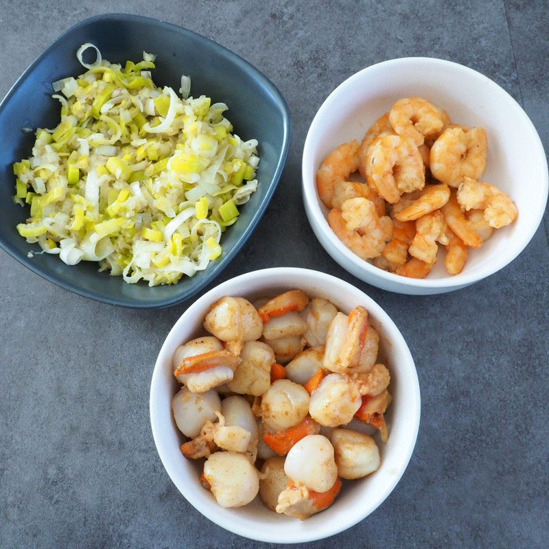 Panibois-Rezept: Cassolettes mit Jakobsmuscheln und Garnelen